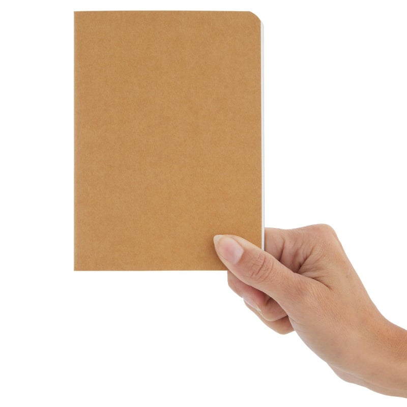 Paper Junkie A6 Kraft Paper Notebook - 4 x 6 in, Brown, 24 Pack Softcover, 80 Lined Pages - Writing Journal for Kids & Students - Bulk Journals - Notebooks & Party Favors - Classroom & Office Supplies - Image 4